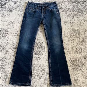 Silver Suki Surplus jeans size 25 by 30 GUC flap pockets